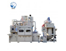 輸送式自動噴砂機+濕式集塵機 